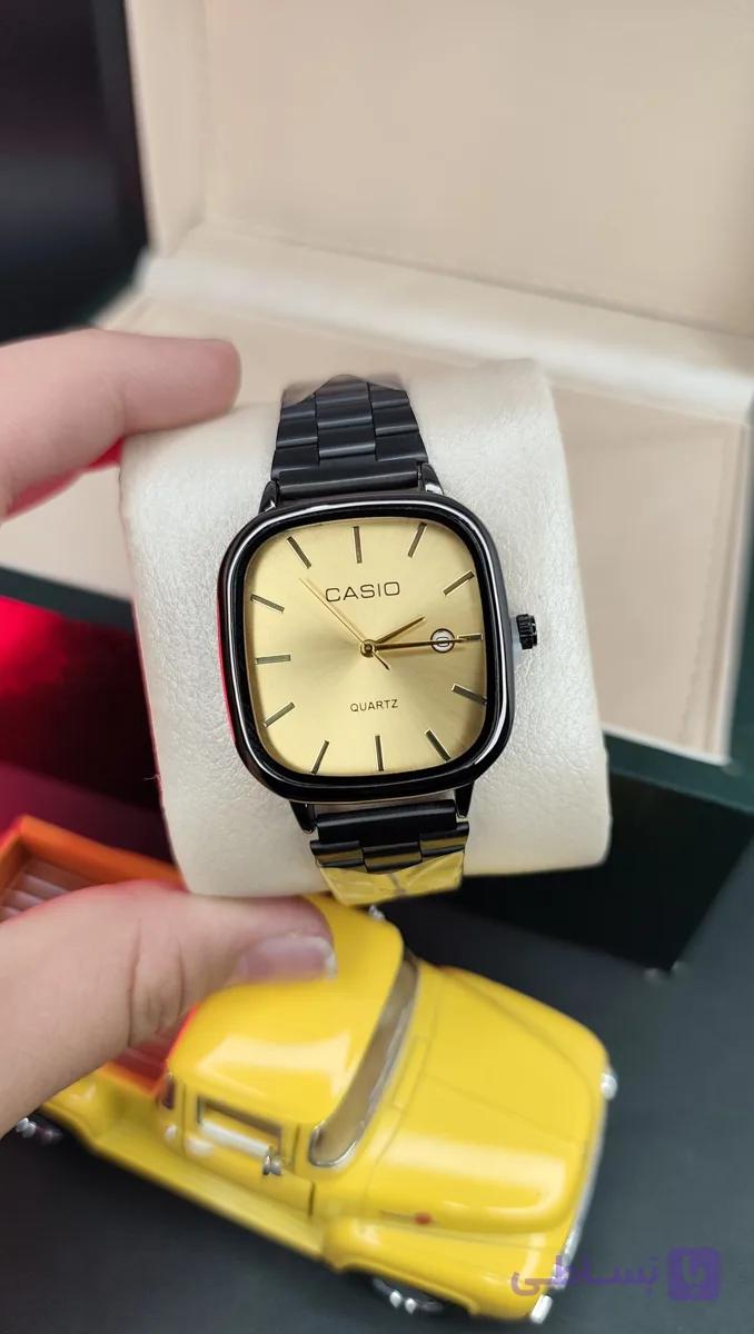 ساعت مچی مردانه کاسیو اولدمانی Casio – مشکی صفحه هفت رنگ — تصویر 1