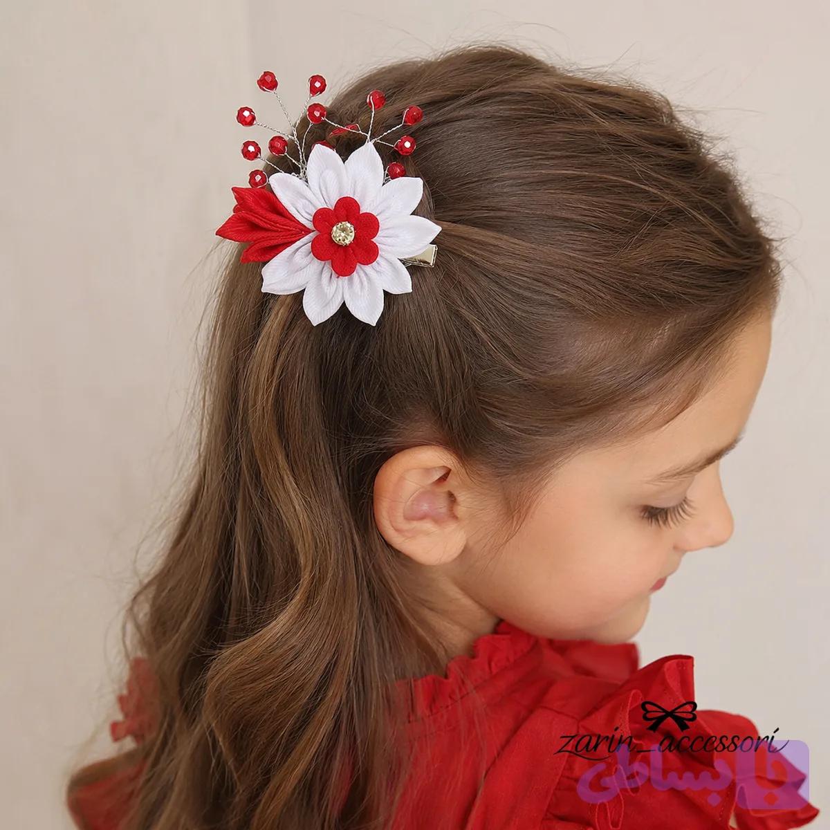 گلسر دخترانه مدل شکوفه