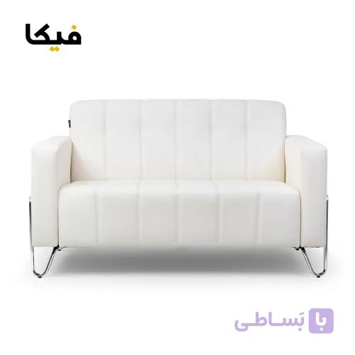 مبل دو نفره اداری انرژی مدل Energy B842 پایه آبکاری سیلور — تصویر 1