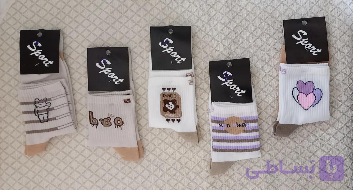 جوراب نیم ساق فانتزی دخترانه
