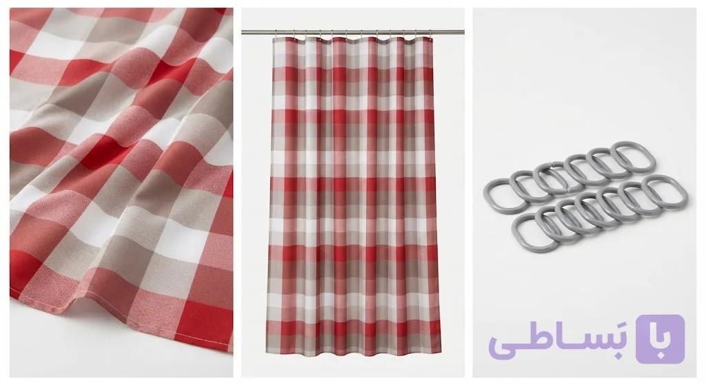 پرده حمام برند miomare آلمان ۱۸ در ۲۰۰