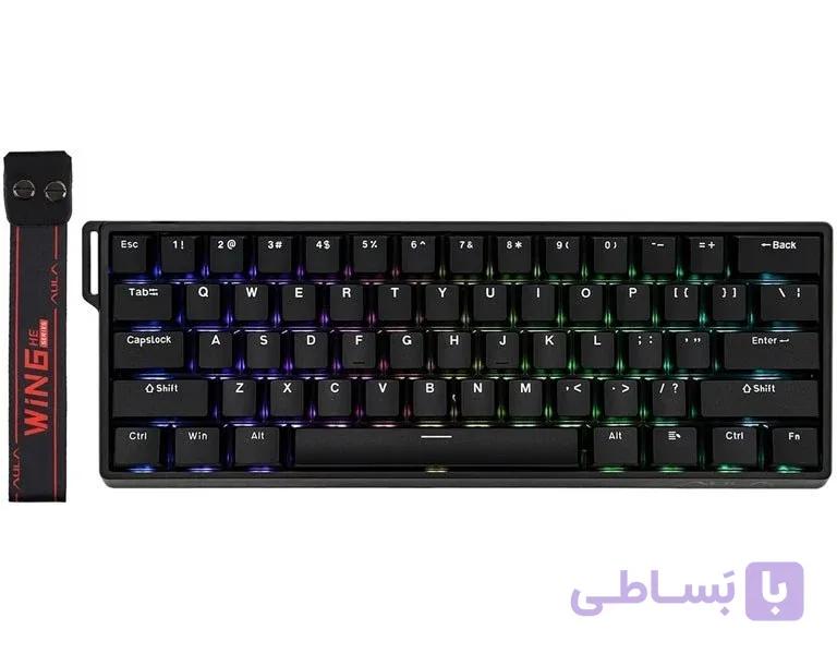 کیبورد مکانیکال ائولا win60 he مشکی — تصویر 1