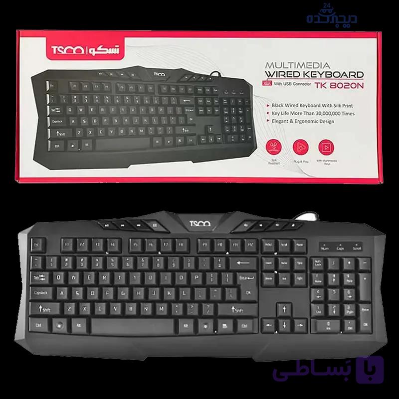 کیبورد سیمی تسکو TK8020 — تصویر 1