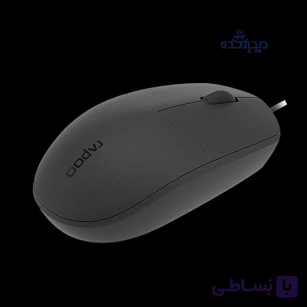 موس rapoo n200 black — تصویر 1