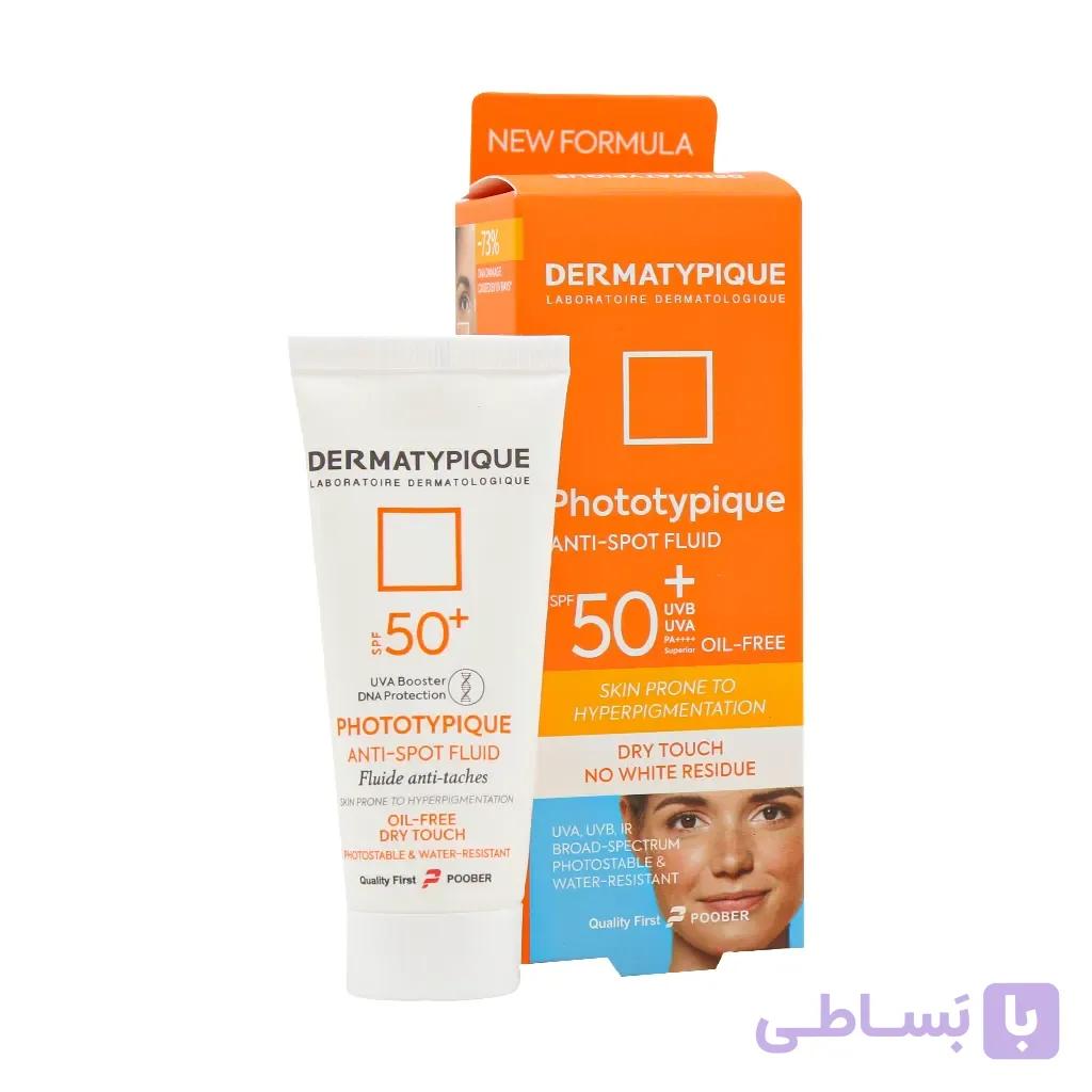 ضد آفتاب ضدلک و روشن کننده فلوئیدی درماتیپیک SPF50