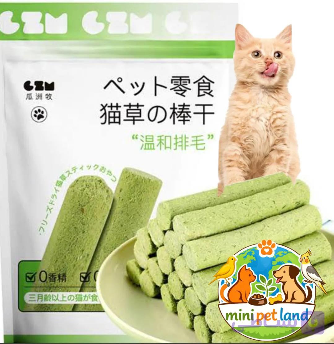 تشویقی اسنک فریز دراید گربه با طعم مرغ و علف گربه 30 گرم-taotaopet