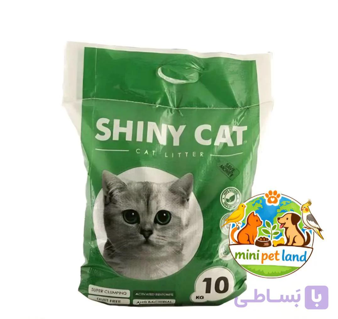 خاک گربه شاینی کت 10 کیلوگرمی با ۲۵% کربن