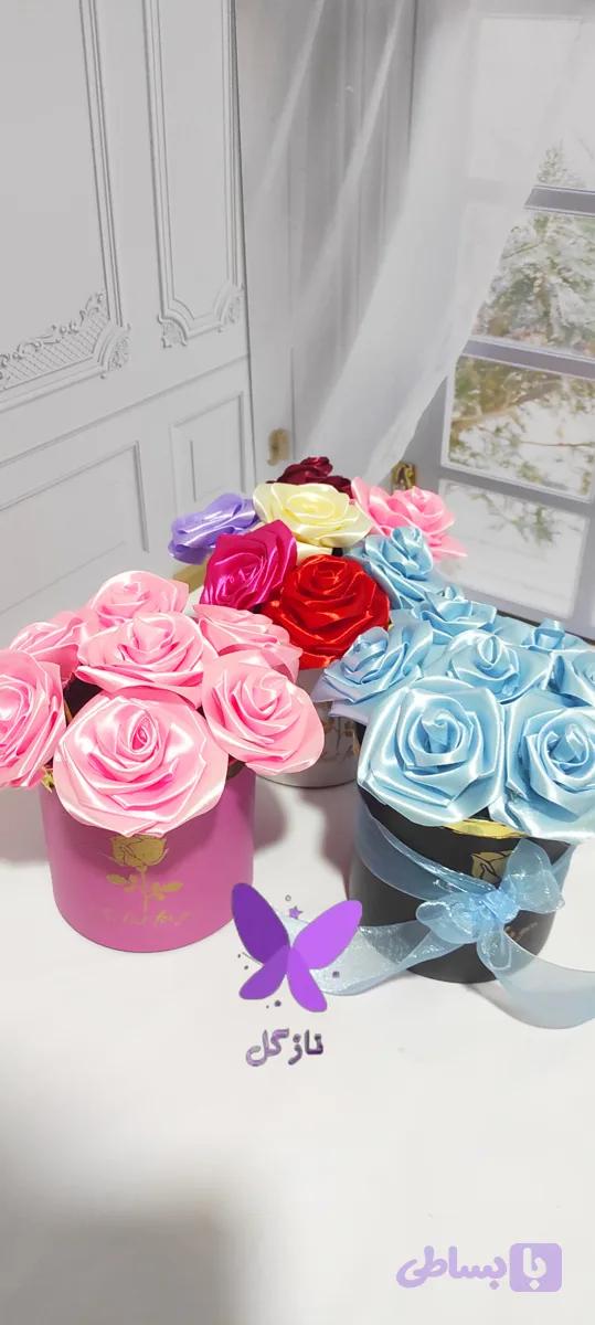 باکس گل رز 7 شاخه