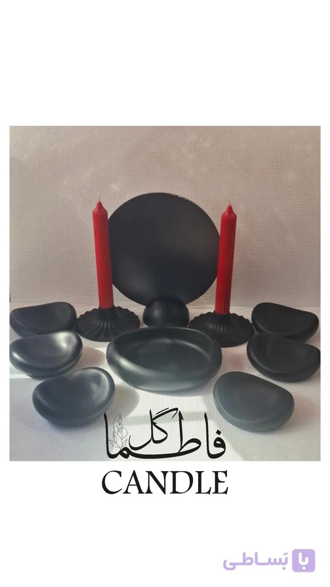 ظروف سنگ مصنوعی هفت سین مینیمال مشکی