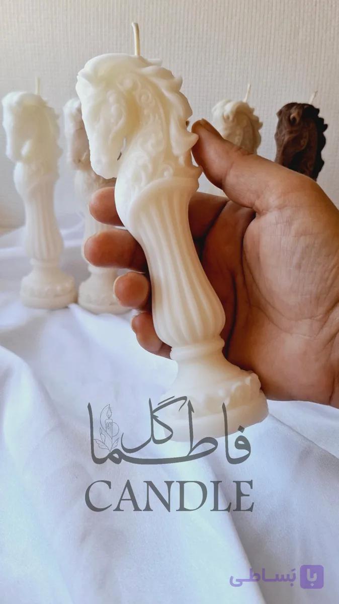 شمع استوانه اسب لاریس ۱۵ سانتی