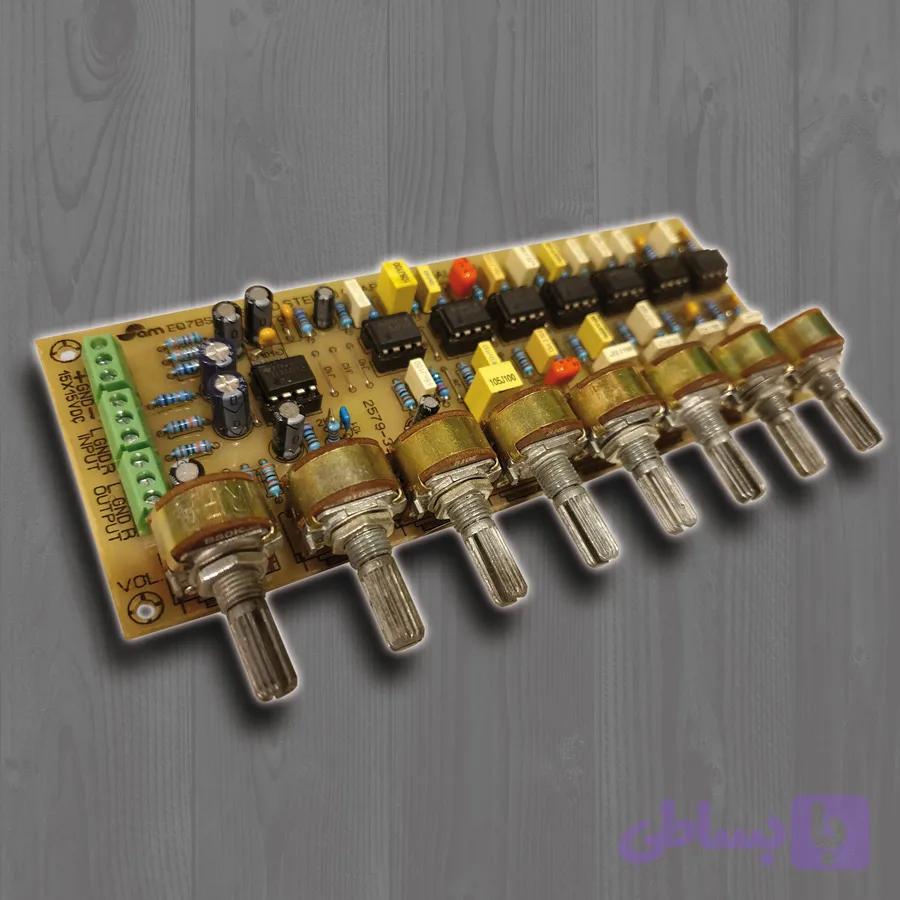 ماژول اکولایزر گرافیکی 7 باند استریو (با ولوم گرد)