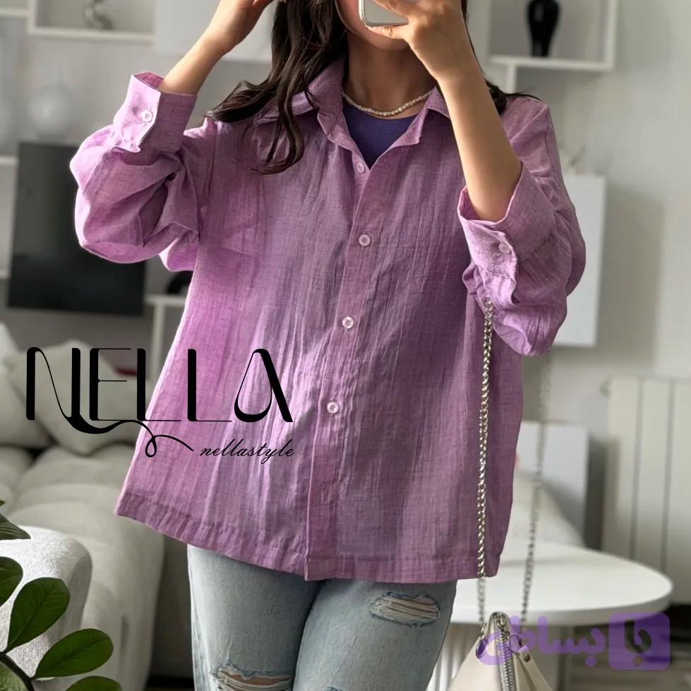 شومیز نخی انگور🍇