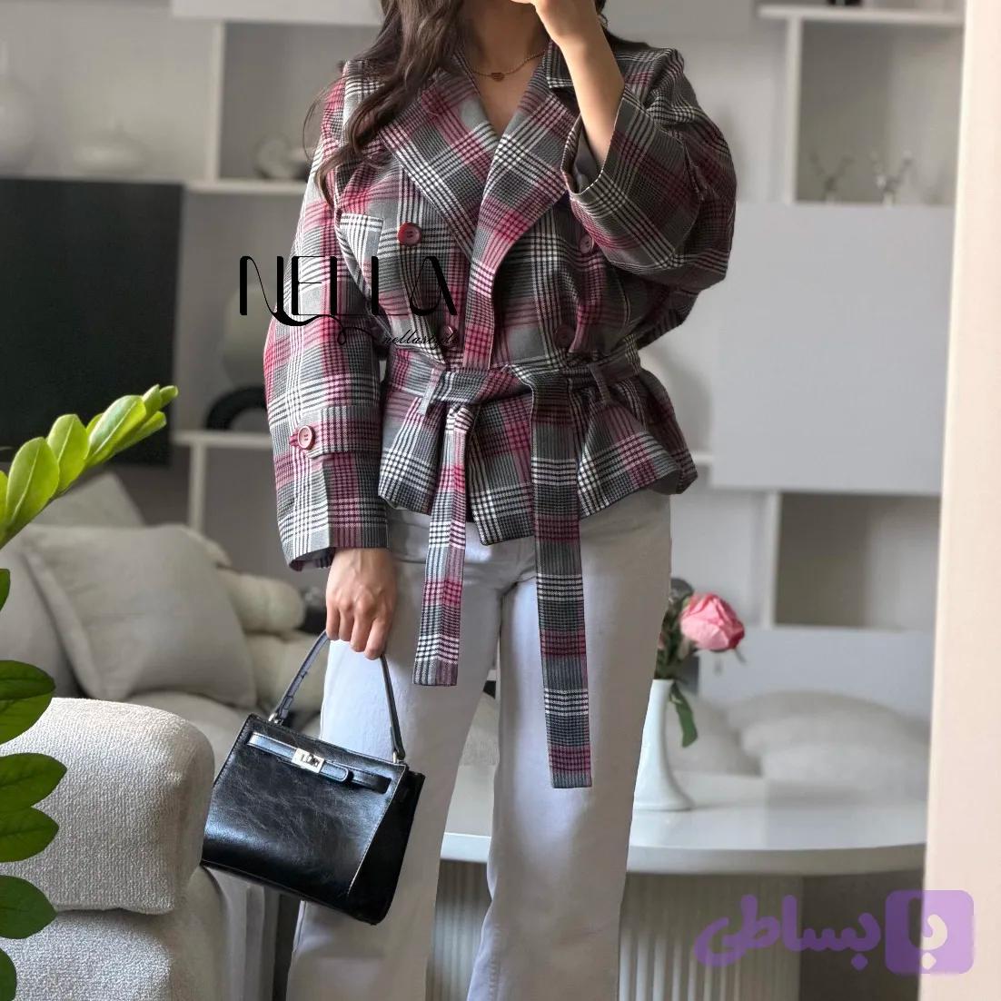 ترنچ کت چهارخونه