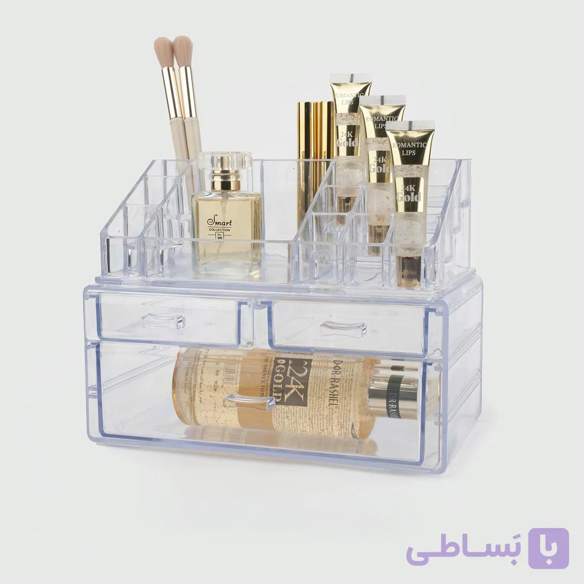 استند آرایشی سه کشو بزرگ با رویه ساده کد 7064 — تصویر 1