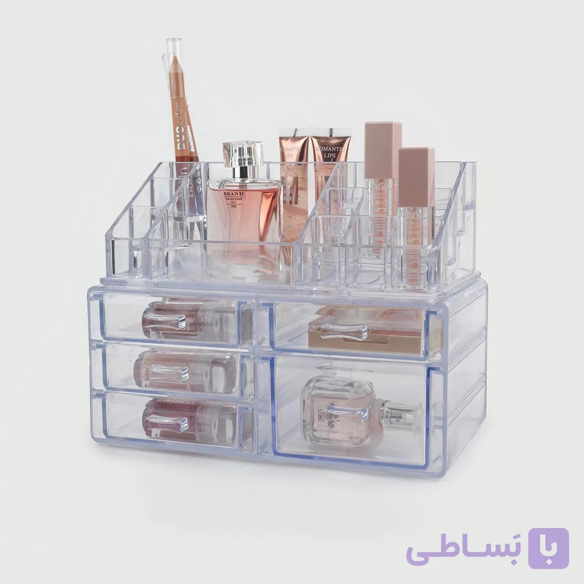 استند آرایشی پنج کشو با رویه ساده کد 7010 — تصویر 1