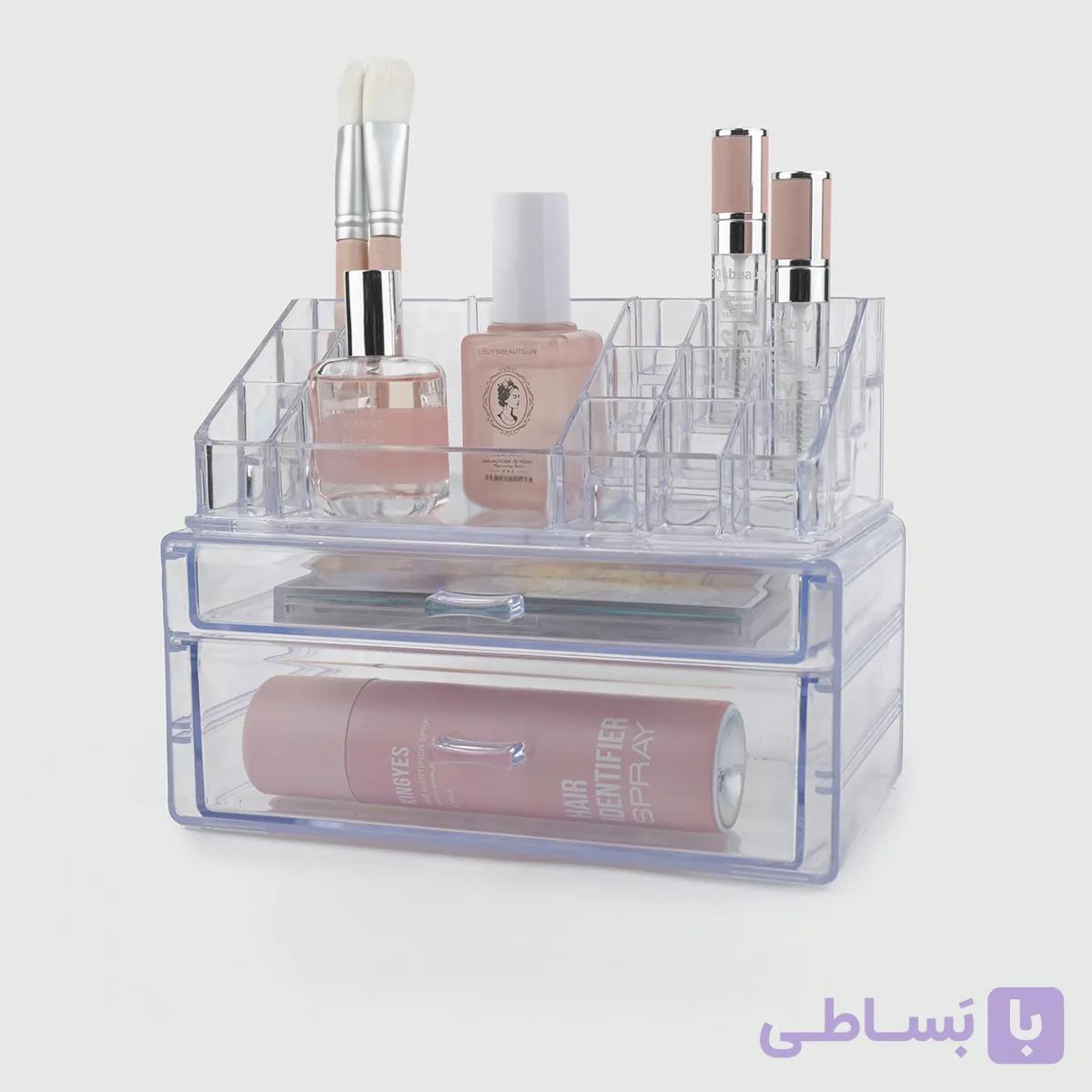 استند آرایشی دو کشو بزرگ با رویه ساده کد 7031 — تصویر 1