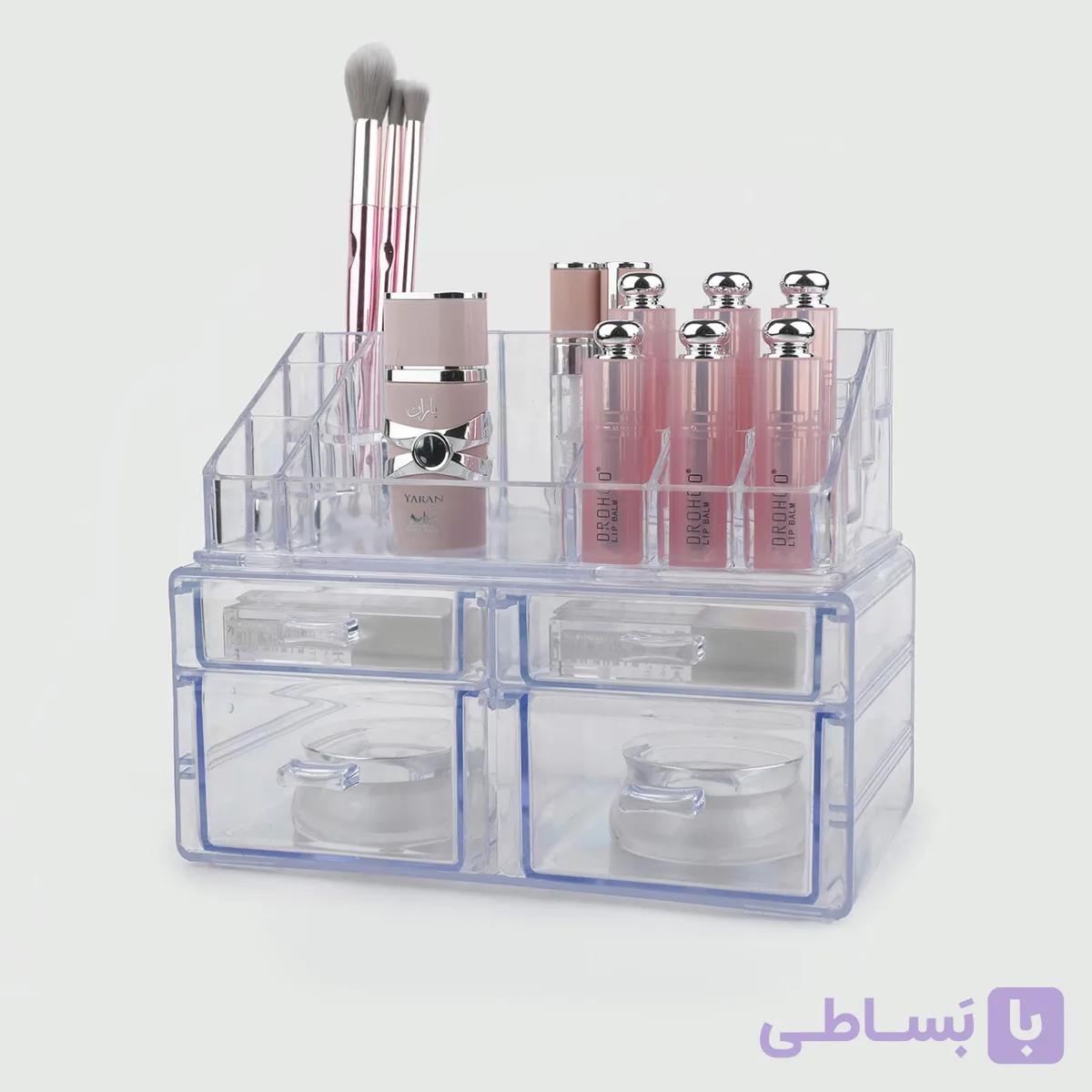 استند آرایشی چهارکشو کوچک با رویه ساده کد 7030 — تصویر 1