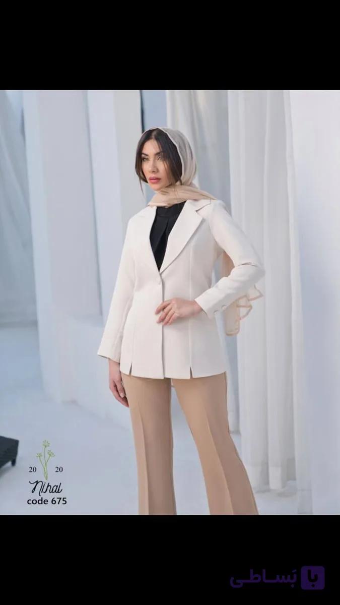 کت تک زنانه جلو چاک جنس مازراتی