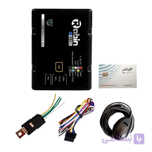 ردیاب خودرو و موتور رابین مدل R980 با سیم‌کارت فعال