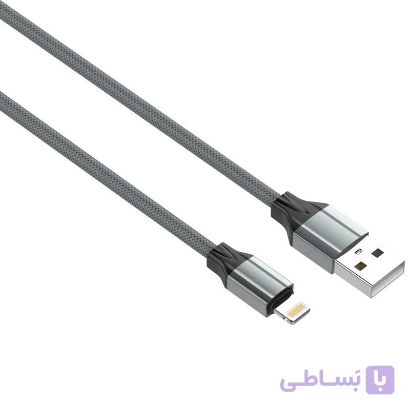 کابل لایتنینگ فست شارژ الدینیو مدل LS441 طول ۱ متر ۲.۴ آمپر — تصویر 1