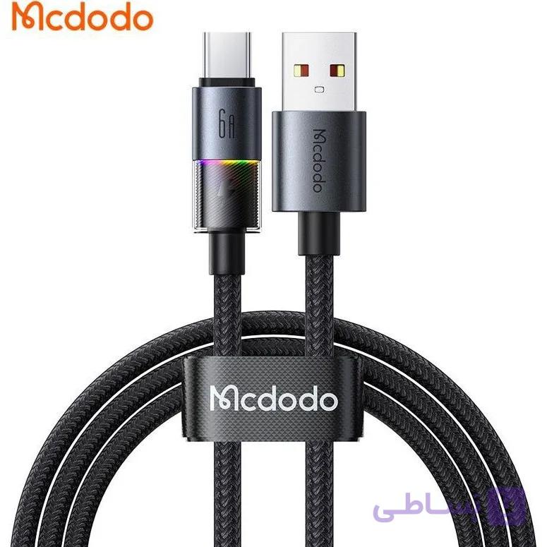 کابل شارژ USB به تایپ سی مک دودو مدل CA-8180 طول ۱.۲ متر فست شارژ ۱۰۰ وات — تصویر 1