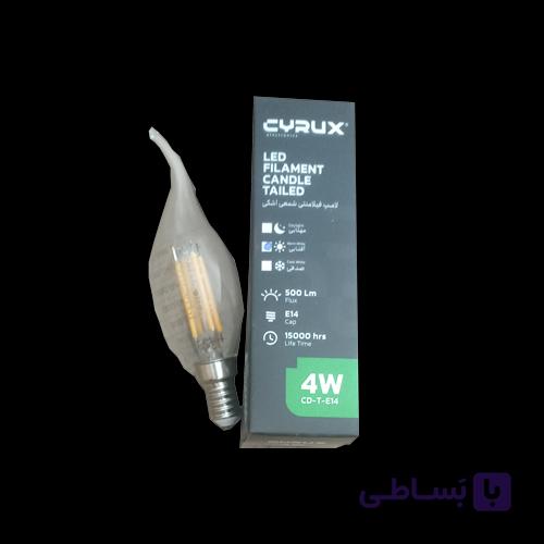 لامپ اشکی ۴ وات فیلامنتی سایروکس — تصویر 1