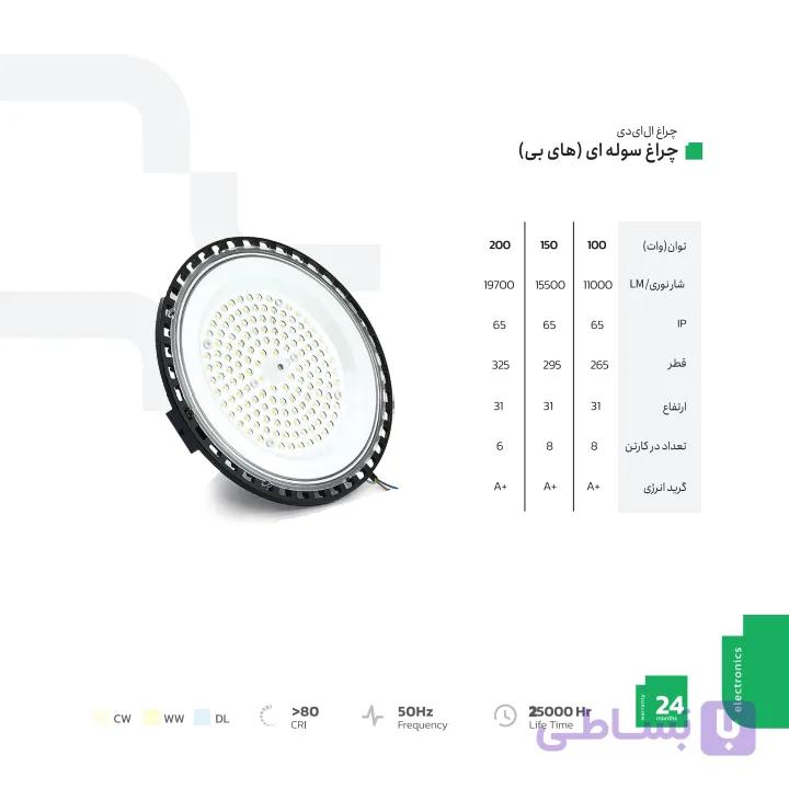 چراغ سوله ای ۲۰۰ وات سایروکس