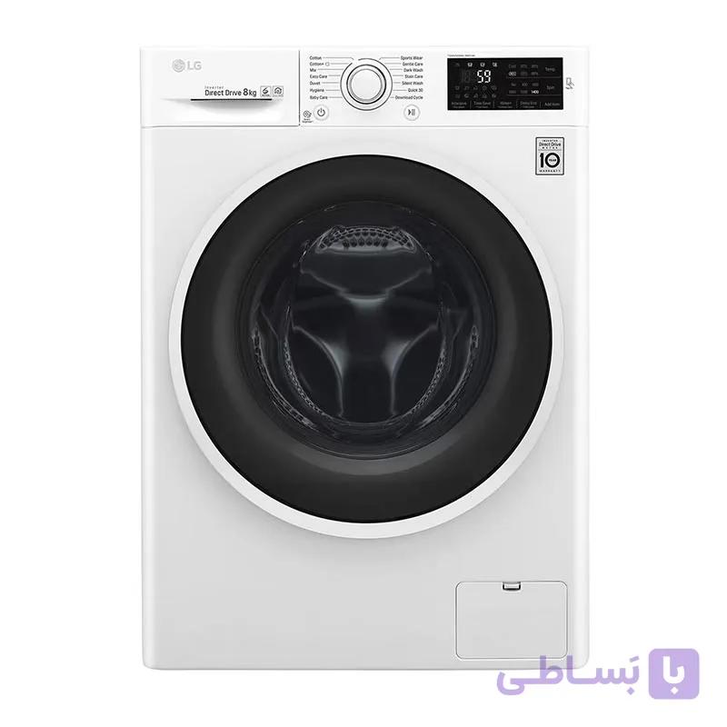 ماشین لباسشویی ال جی مدل 4j6 سفید (ظرفیت 8 کیلو) — تصویر 1