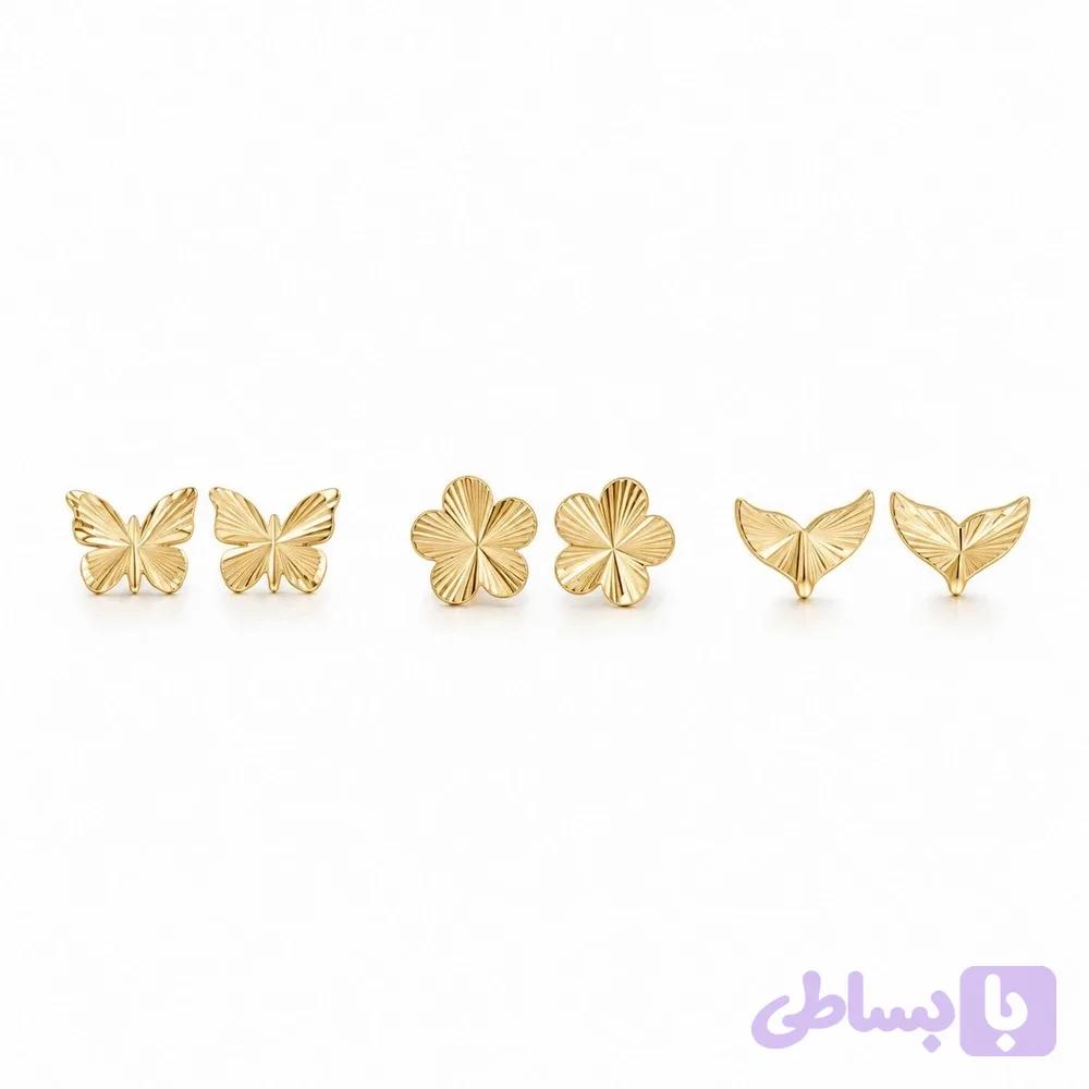 گوشواره میخی تراش — تصویر 1