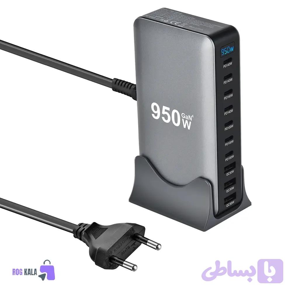 شارژر رومیزی 950 وات 10 پورت مدل YMX950W — تصویر 1