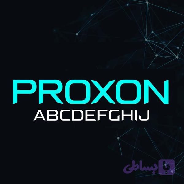 فونت انگلیسی Proxon