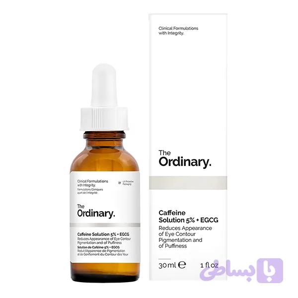 سرم کافئین 5% دور چشم اوردینری اصل | روشن کننده و ضد تیرگی و پف دور چشم | 30 میل