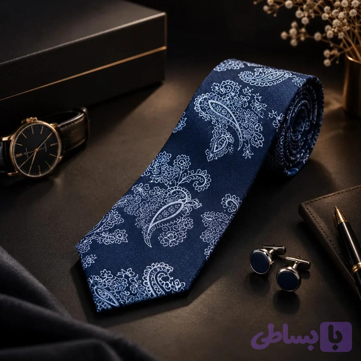 کراوات و پوشت مردانه کد 40 — تصویر 1