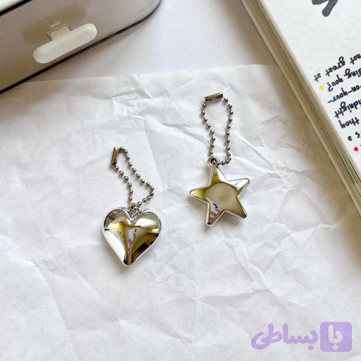 آویز قلب و ستاره