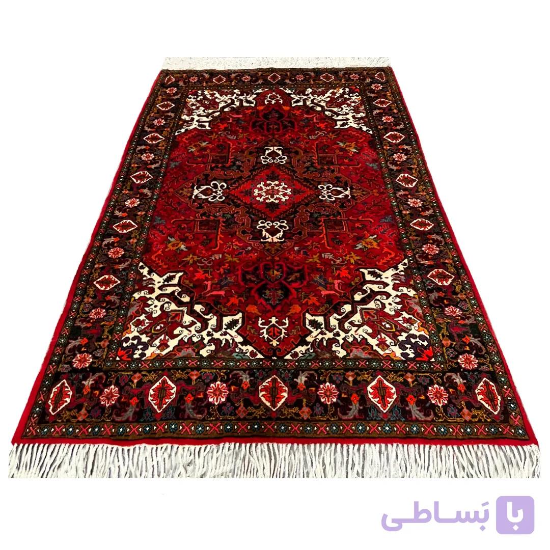 فرش دستبافت نقشه هریس 6 متری فیروزه ای – فرش امین (کد15858) — تصویر 1