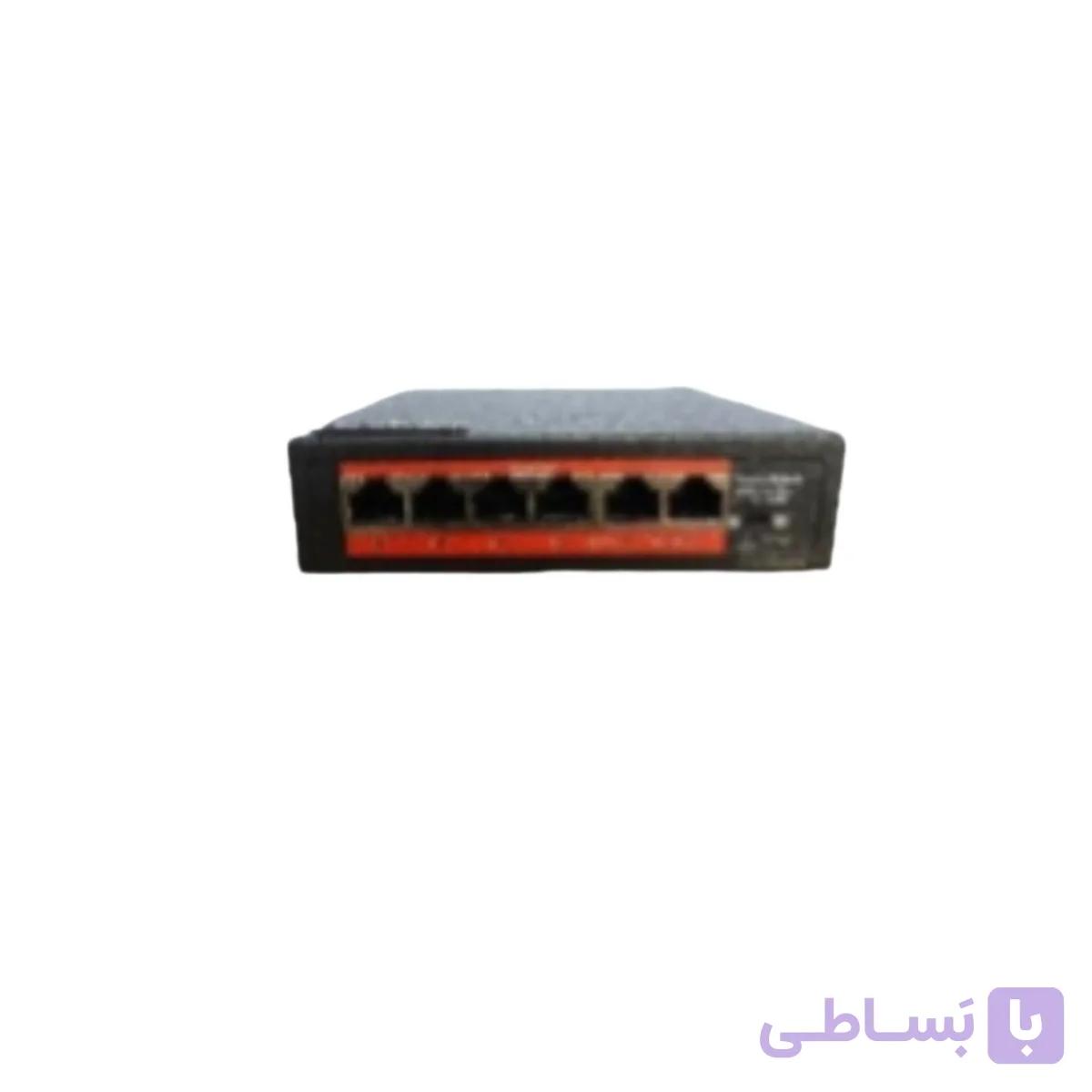 سوییچ 6 پورت مدلSW 1004 S دوربین مداربسته IP با نوع پورت LAN