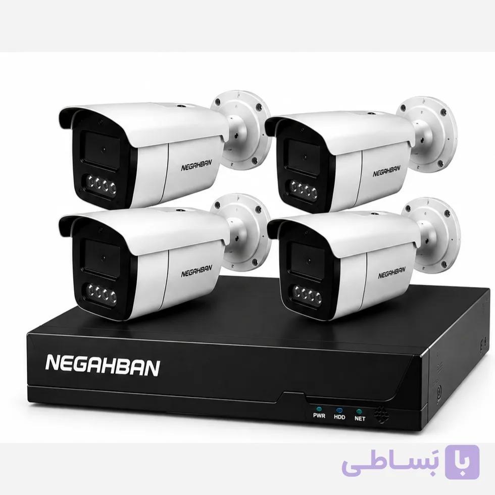 پک 4 تایی BN_905-BJ دوربین مداربسته IP+هارد500گیگ+NVR مناسب برای اماکن و منازل