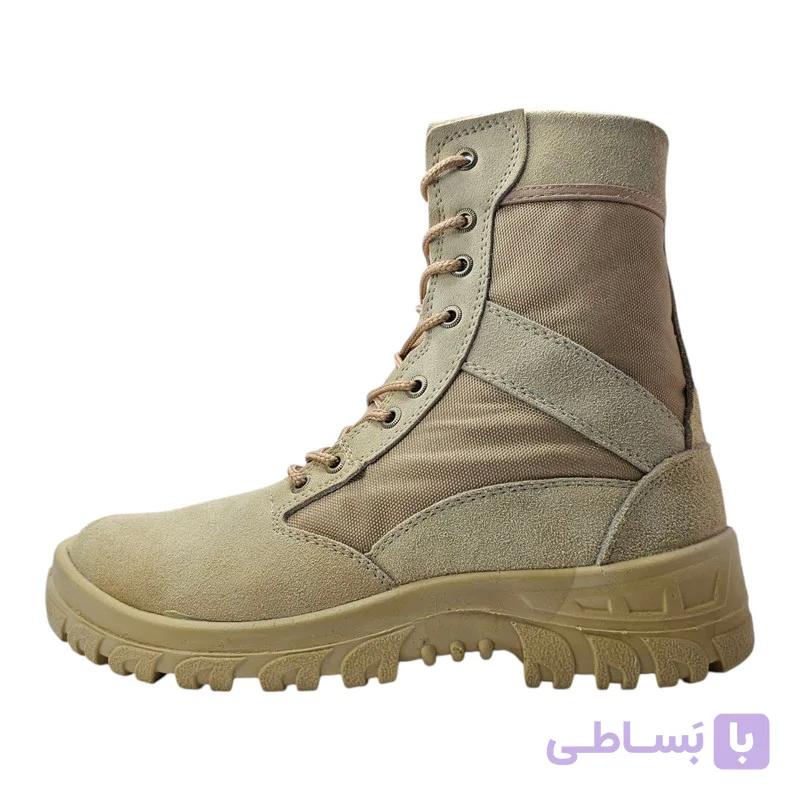 کفش نظامی زیپدار پاراشوت چرم طبیعی — تصویر 1