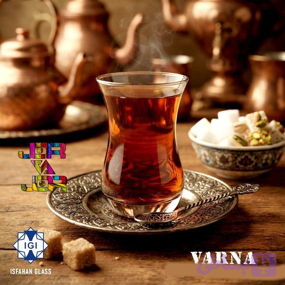 استکان وارنا استکان کمرباریک ۶ عددی — تصویر 1