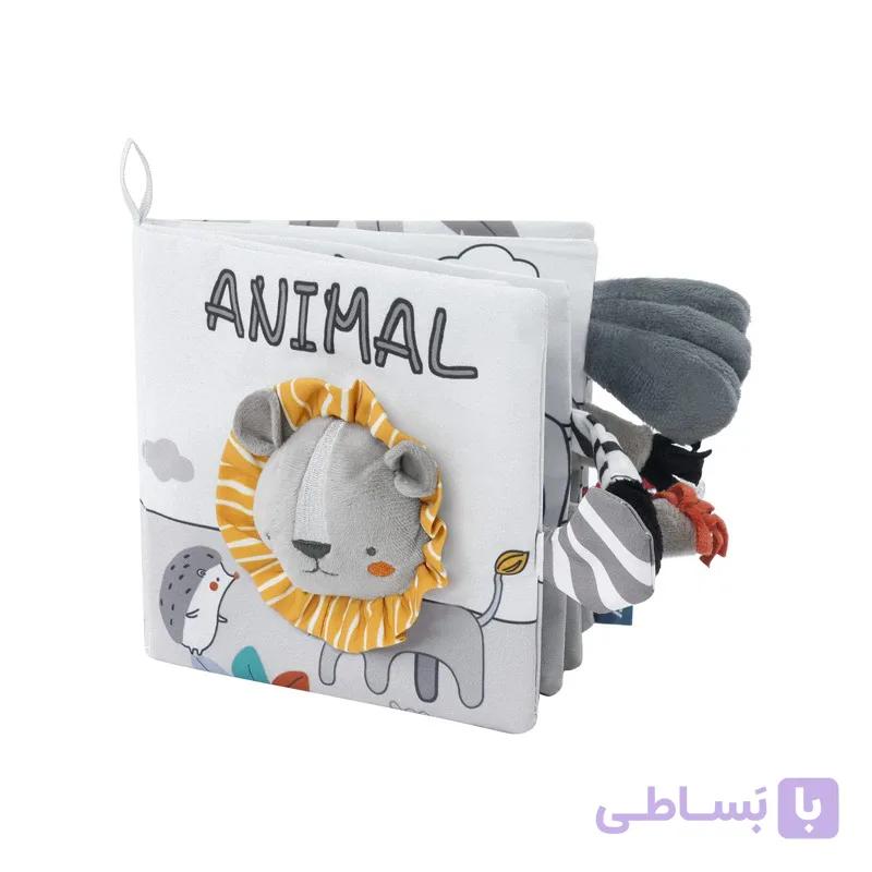 کتابچه حمام پارچه ای جغجغه ای طرح شیر
