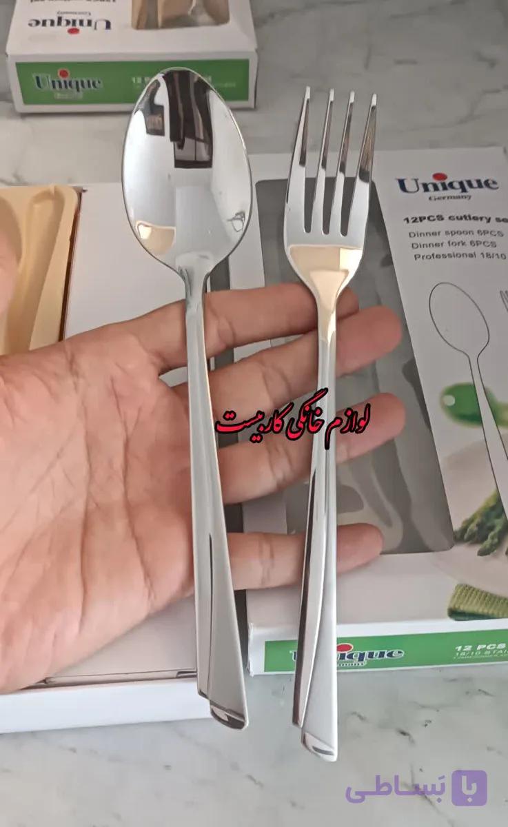 قاشق و چنگال یونیک جعبه ای