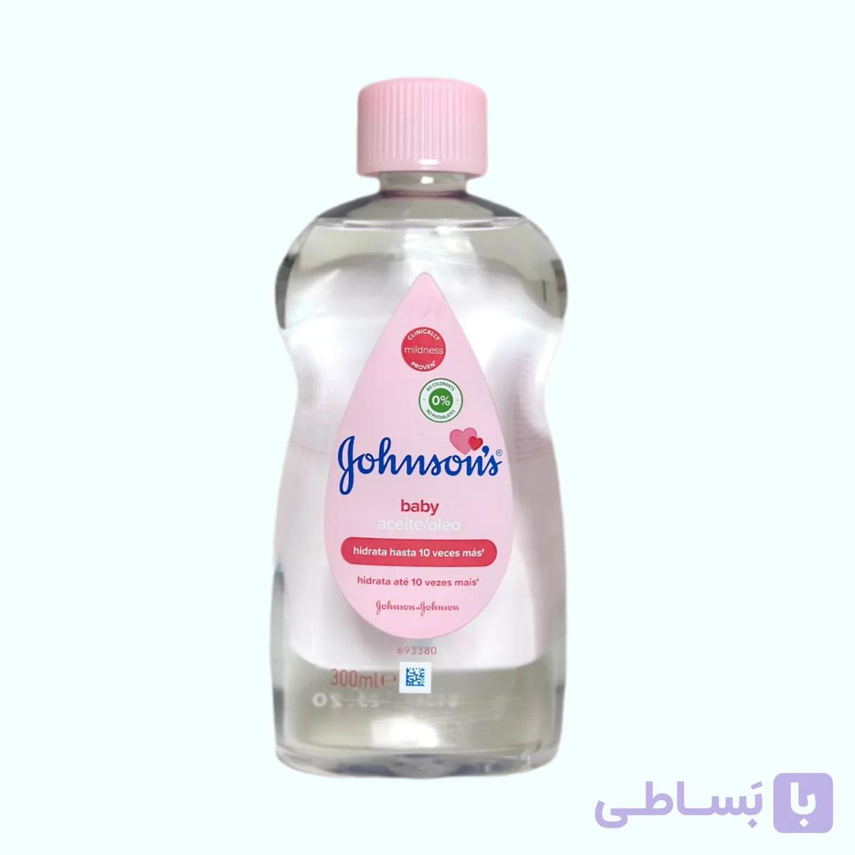 روغن بدن صورتی جانسون سایز بزرگ 300 میل