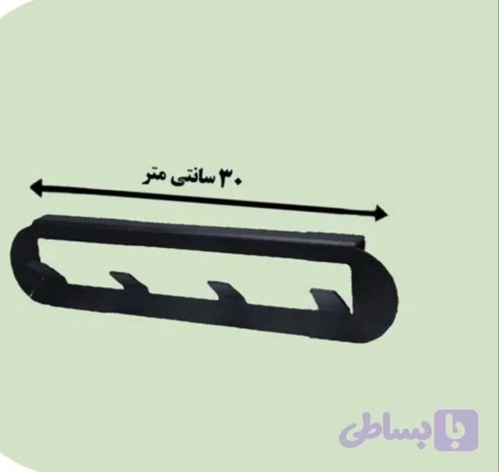 شلف پشت دری آلومینیومی کوچک مشکی کد 8142