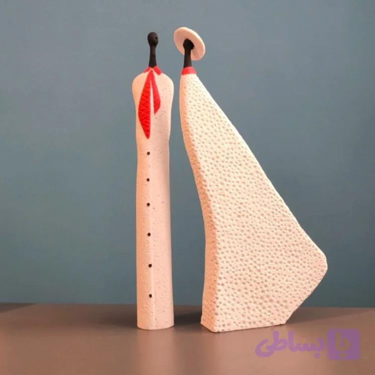 مجسمه رومیزی زوج کبریتی