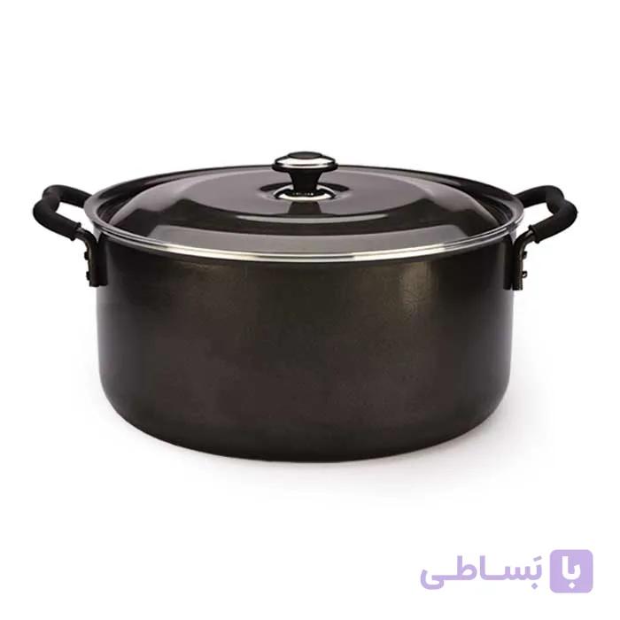 تابه دو دسته گرانیتا قطر 40 سانت با درب فلزی