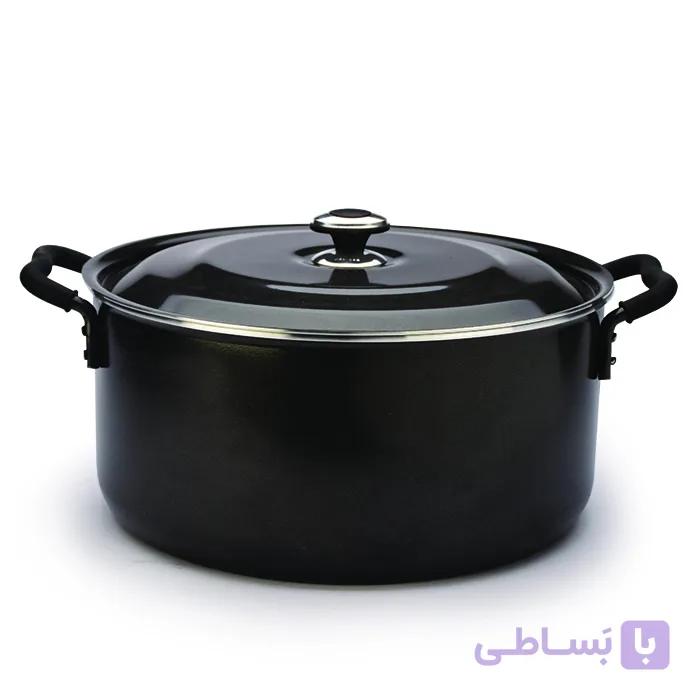 تابه دو دسته گرانیتا قطر 50 سانت با درب فلزی