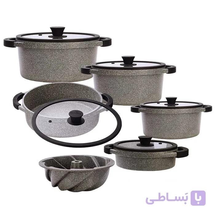 سرویس 11 پارچه مُنارک پلاس زرساب — تصویر 1