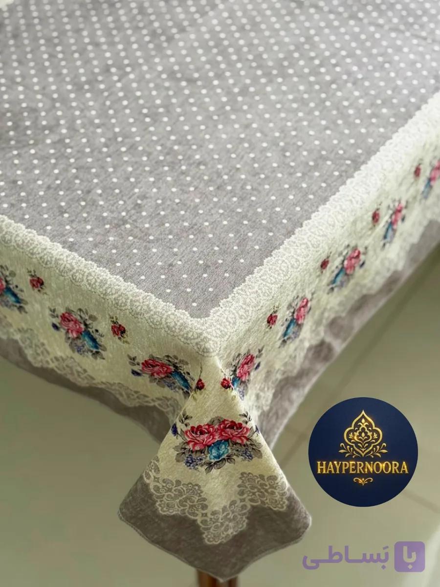 سفره (رومیزی) طرح غنچه ضد لک
