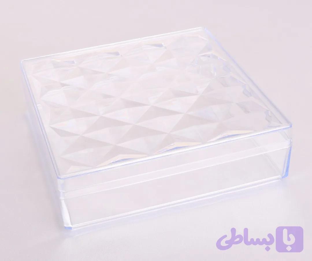 قوطی مربع طرح دار کوچک — تصویر 1