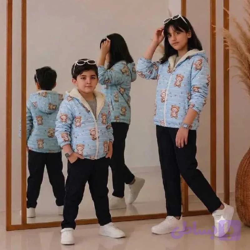 سویشرت داخل خزدار بچه گانه 2 تا 9 سال — تصویر 1